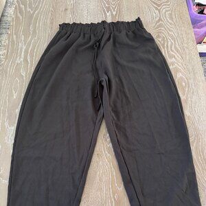 NWOT Womens Shein Curve black pull on elastic waist pants size 1XL